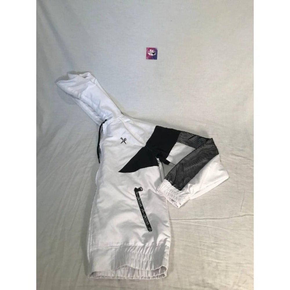 Marc Ecko Windbreaker Jacket Mens Sz Small White … - image 6